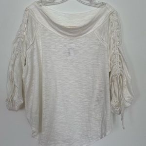 Free people Bohemian off shoulder top ivory